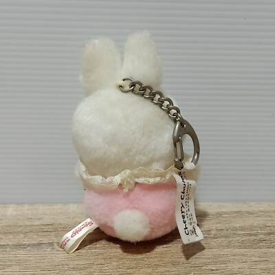 Vintage Retro Sanrio Cheery Chums CHUM Rabbit Plush Toy Key Holder