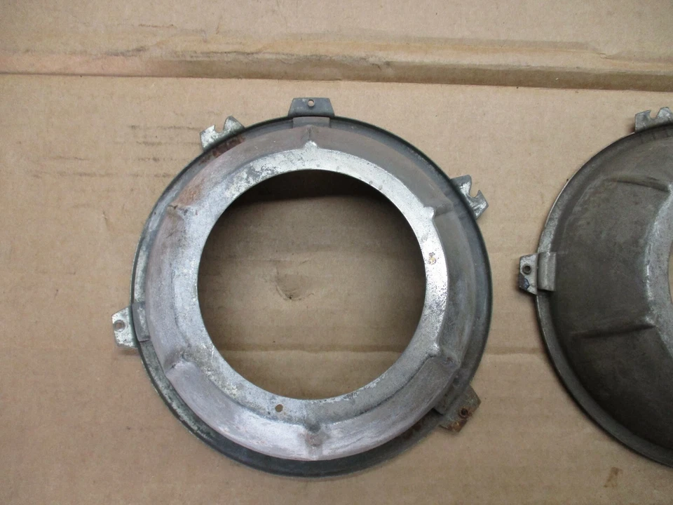 Par de biseles de faros vintage MG MGB Austin Healey Triumph N Foto 4 de 4