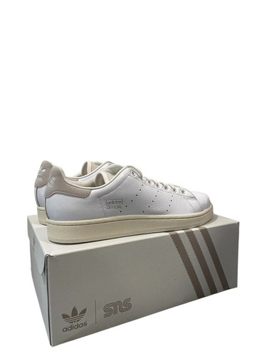 Adidas Official SNS Stan Smith Men’s Sz 10 Casual Retro Shoe White Gray Sneaker - Picture 4 of 7