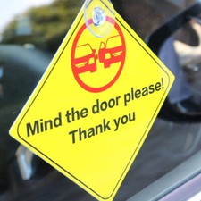 SAFETY WARNING SIGNS Sticker for car window glass wall door