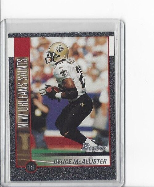 2002 Bowman Silver #28 Deuce McAllister - New Orleans Saints - 058/250