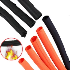 Black Braided Cables Sleeving Self Closing Cable Sock Wrap Cabling Φ5/8/10/~30mm