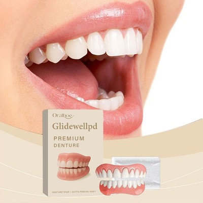 1set Full Denture Fake Teeth User Friendly Natural Safe Professional False Teeth