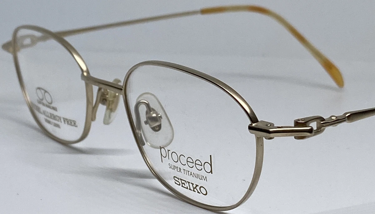 NEW Authentic Seiko Eyewear Set Frame Japan Super Titanium Vintage NOS Eyeglass