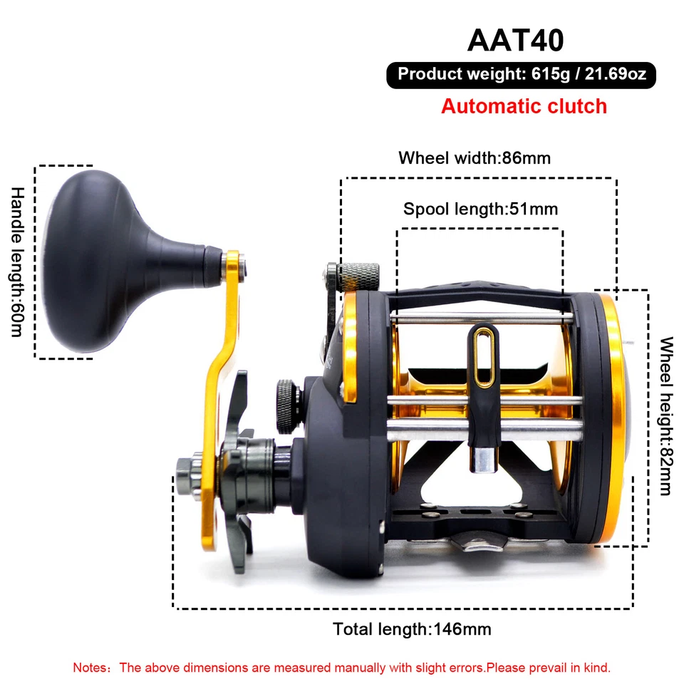 CAMEKOON Sternbremse Angelrolle 30 40 Rechtshand Multirolle mit Schnurführung - Bild 4 von 4