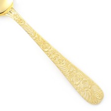 Lifetime Cutlery FLORAL GARDEN Gold Electroplate Golden LCU23 CHOICE Flatware