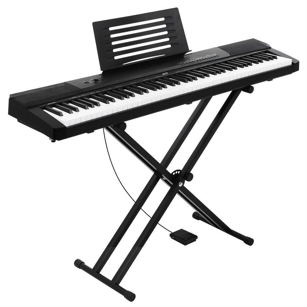 88 Keys Electronic Piano Keyboard Electric Holder Music Stand Touch Sensitive wi