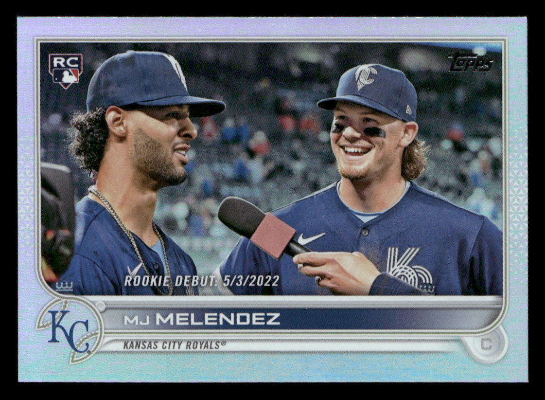 2022 Topps Update MJ Melendez #US73 RAINBOW FOIL RC Kansas City Royals