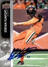Stefan Flintoft Signed 2022 Upper Deck CFL Football card BC Lions