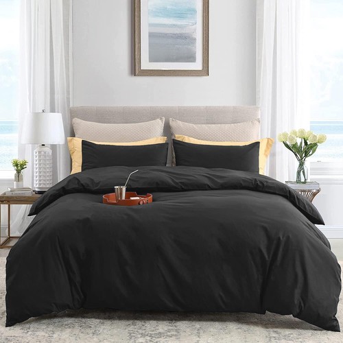 Premium 2000 Thread Count Quilt Doona Duvet Cover Set Hotel Feel All Sizes NEW - Picture 14 of 37