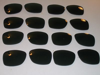 QTY=8 PAIRS  50mm BAUSCH & LOMB WAYFARER 5022-24mm G15 UV SUNGLASSES LENSES ONLY