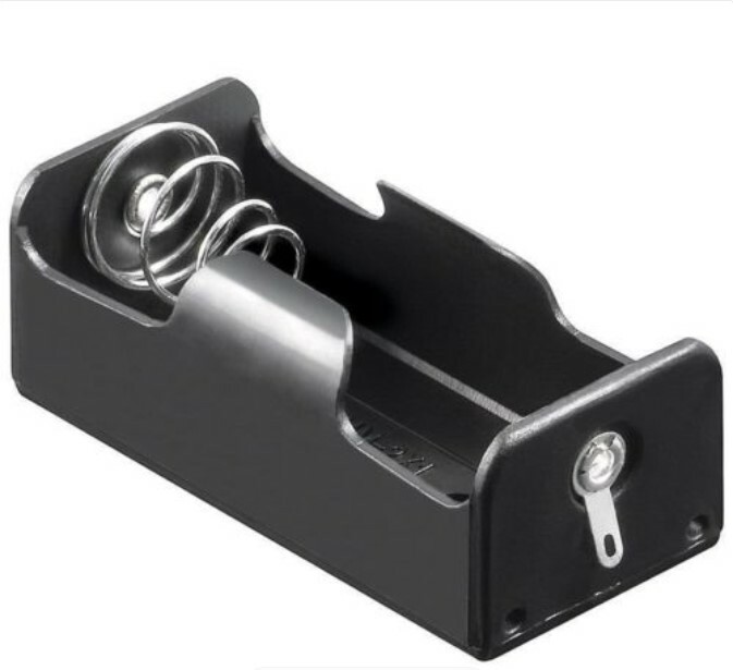 1x C (Baby) portabatterie - Solder coda (U) mezza torcia