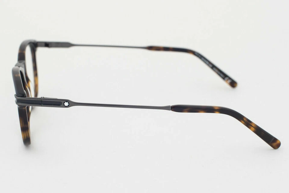 Gafas de plástico Mont Blanc MB 724 redondas 055 tortuga oscura 51-18-145 MB0724 RX Foto 4 de 4