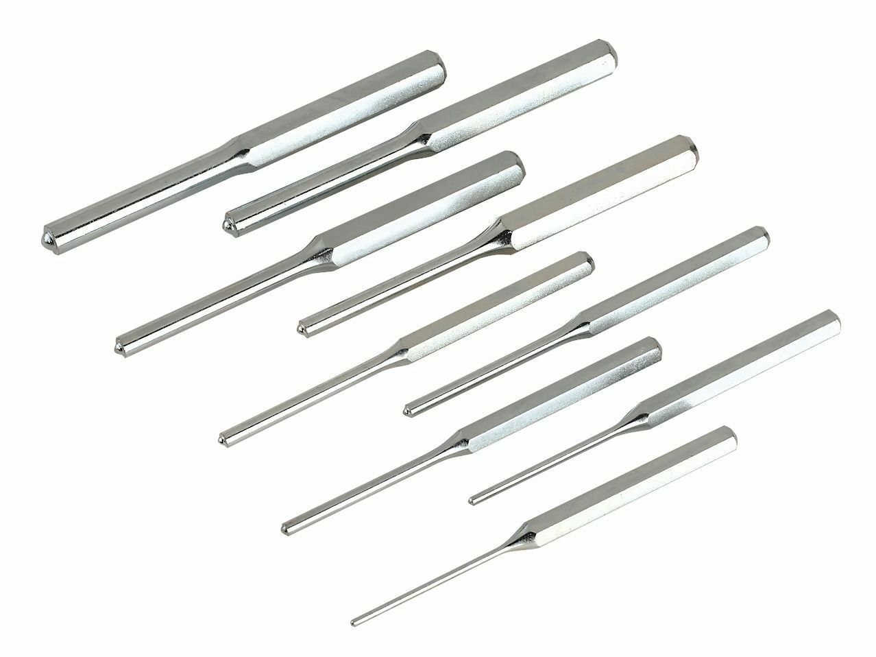 Sealey Roll Pin Punch Set - 9 Piece - 3-12mm Metric - Chrome Vanadium Steel - Image 6