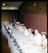 Wedding party reception - 1962 Stereo Realist Slide Kodachrome #505