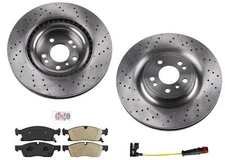 Sport Package Disc Brake Rotors Ceramic Pads For Mercedes Benz GLE43 AMG 375mm