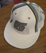  #5 Mark Martin Hat Cap White