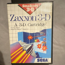 SEGA Zaxxon 3-D Sega Master System Game 1988 Shooter Manual CIB untested