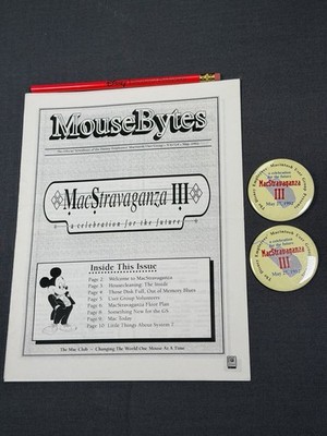 Disney MouseBytes Imagineering Newsletter Macintosh User Macstravaganza 2 Pins