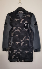 A Bathing Ape bape unisex varsity jacket Grey Camo Rrp330 designer brand