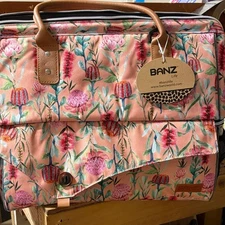 BanZ Floral Food Storage Bag Waratah Apricot Reusable Eco Friendly New