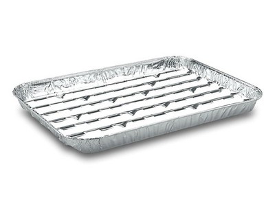 Alu-Grillpfannen Grillschalen BBQ 34.4 x 22.4 mehrfach verwendbar