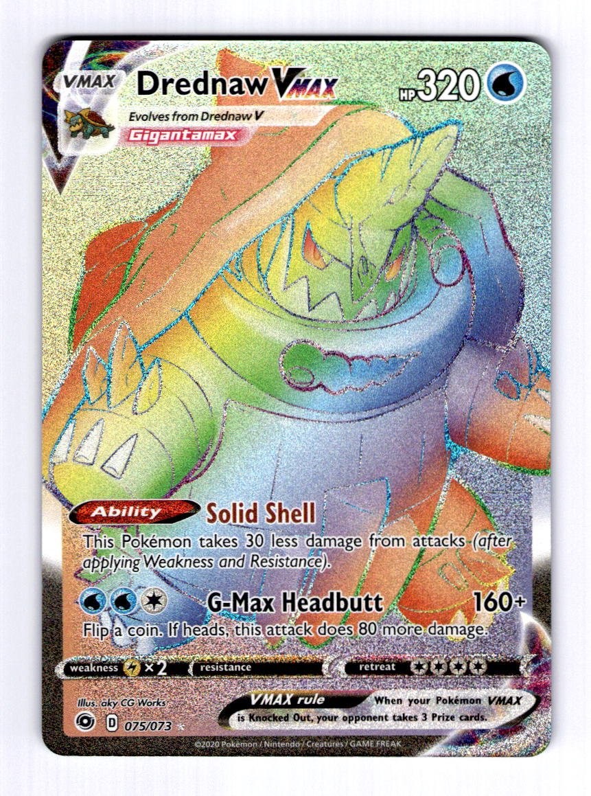 Drednaw VMAX (Secret) Champion's Path #75 (2020) Holo NM Pokemon