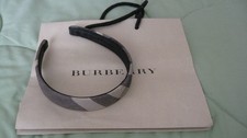 Authentic BURBERRY Shimmer Head Band with Paper Shopping Bag
