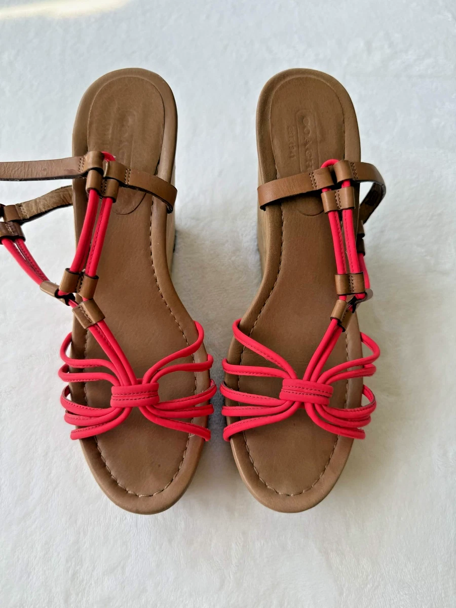 Coach Buckle Wedge Sandals for Women for sale | eBay