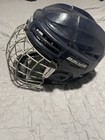 Bauer IMS 5.0 Ice Hockey Helmet Full Face Cage, Blue, Medium HECC — photo 3