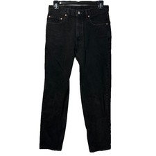 Vintage Levi's 550 Black Denim Jeans USA Made Americana Red Tab 100 Cotton 90's
