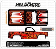 '83 CHEVY SILVERADO Custom WaterSlide Decal for hot wheels 1/64
