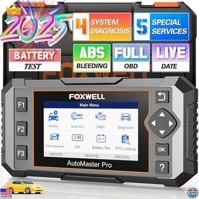 OBD2 Scanner with 5 Resets, ABS Bleeding, SAS, Oil, EPB, Throttle, Car Code