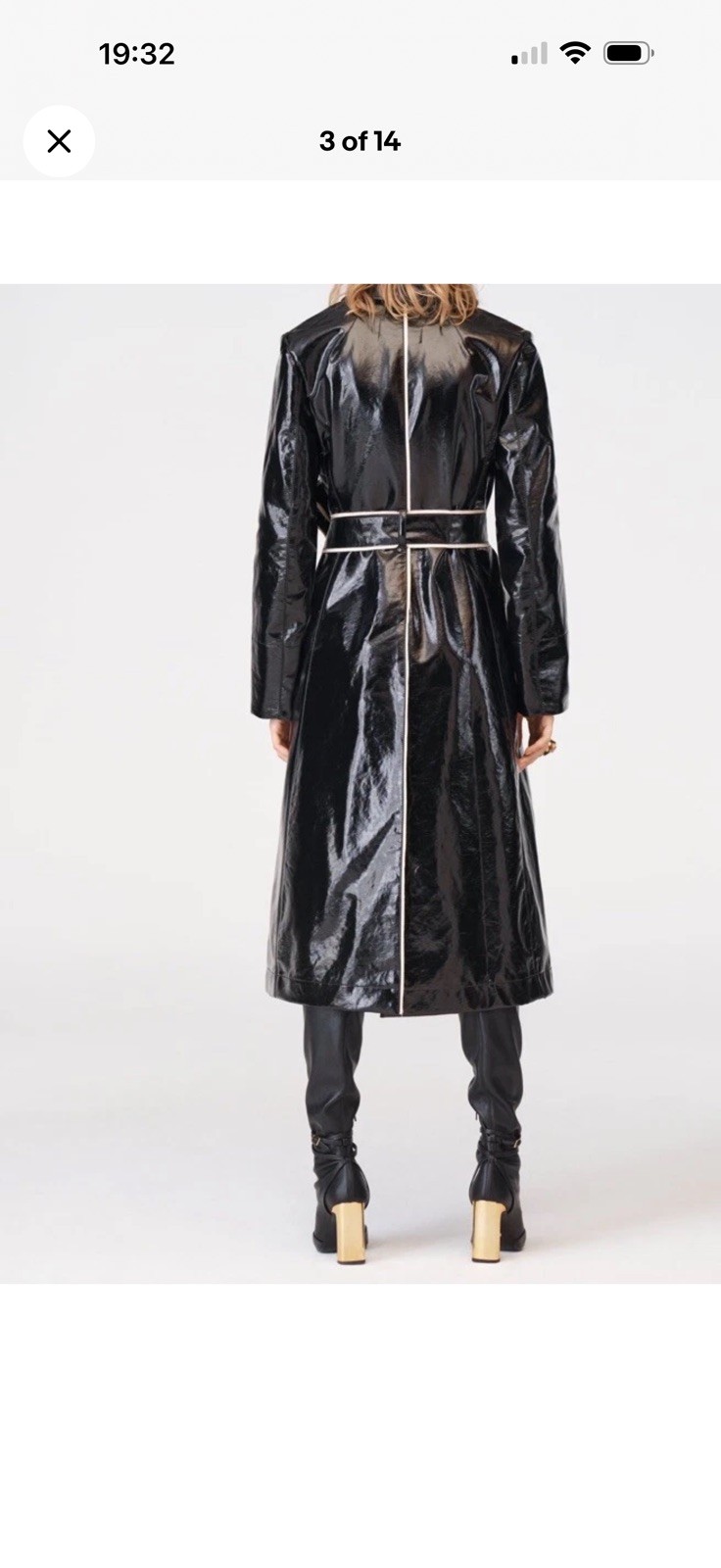 ZARA COAT WITH CONTRAST FLAPS - LIMITED EDITION Trinny BNWT💕size S new £289 thumbnail 5