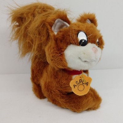 Vintage ASPCA Cat Brown Kitty Nestle Stuffed Animal Plush 9 in Long Douglas Co.