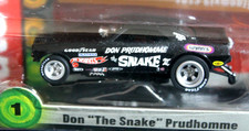 Auto World 4Gear Hot Wheels Don The Snake Prudhomme '73 Plymouth Blk HO Slot Car