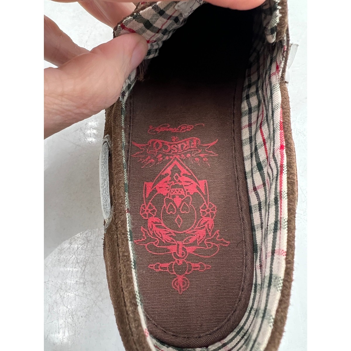 Ed Hardy Shoes Womems Sz 10 Nalo Brown Suede Boat Shoes  display picture 3