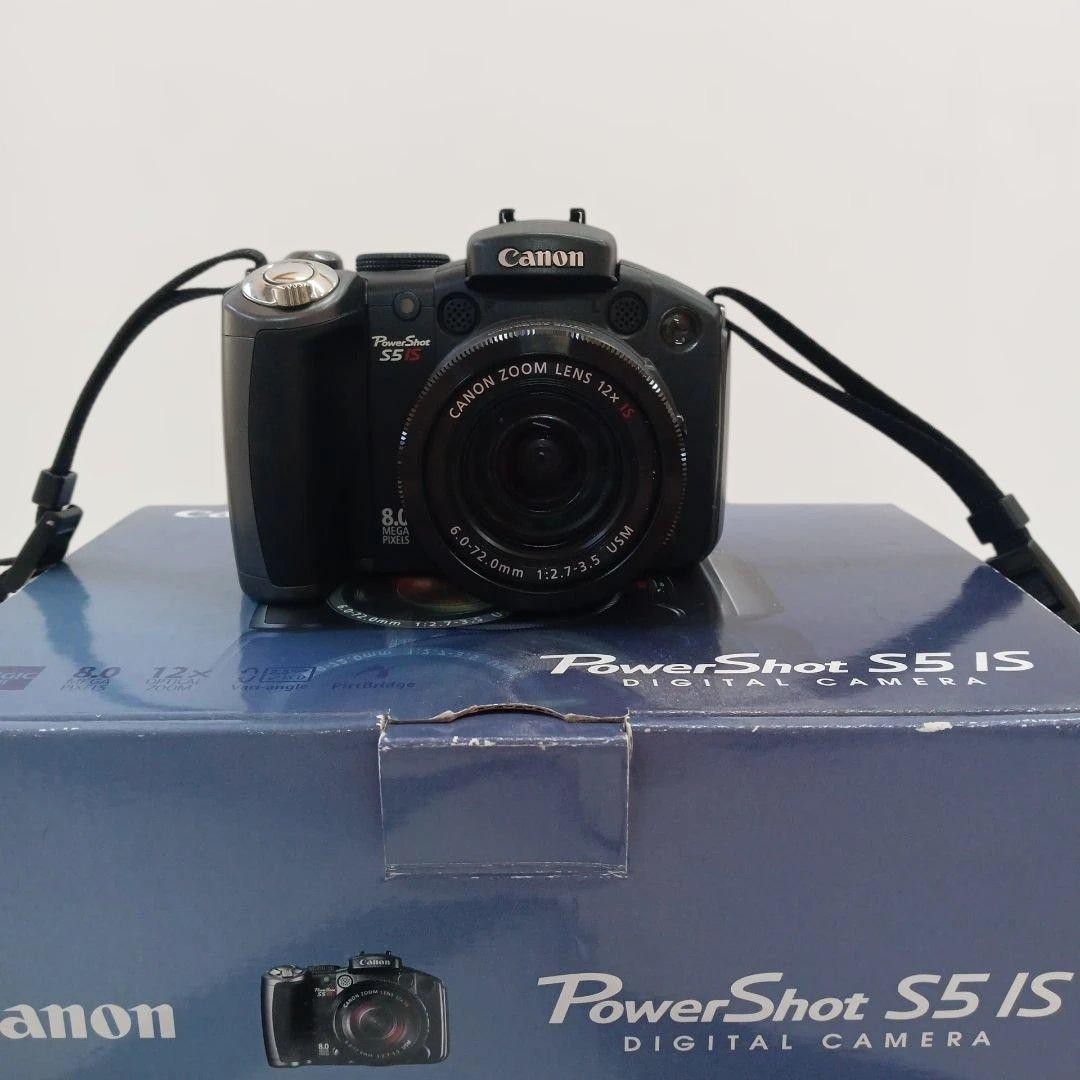 Canon PowerShot S5IS Digital Camera with Strap and Lens Cap