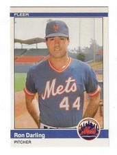 1984 Fleer Update Baseball Ron Darling Rookie Card #U-29. rookie card picture