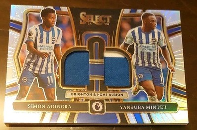 24-25 Panini Select PL Simon Adingra & Yankuba Minteh Brighton Dual Relic Patch