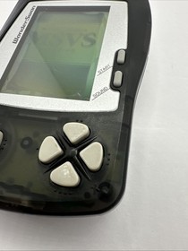 WonderSwan Clear Black Console Screen Damage Works Still