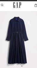 GapStudio Poplin Belted Maxi Shirtdress XXS Gap Womans New