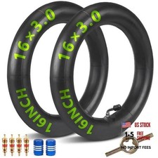 16x3.0 Bikes Inner Tube with Bent Valve Stem - 2 Pcs 16x3.0 Bike Inner Tube