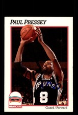 Signed Basketball Card Auto Paul Pressey 1991-92 Hoops #193 San Antonio Spurs