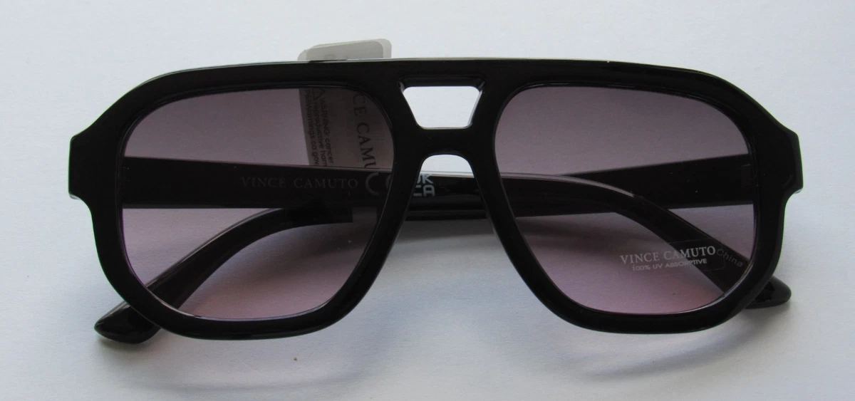 Vince Camuto Black Frame Sunglasses with Purple Gradient Lenses Vince Camuto VC1166 OXGY Oversize Square Sunglasses Black  main image 3
