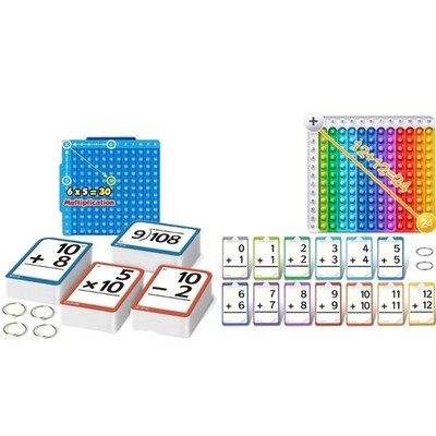 Kids Learning Tool With Quality Paper Materials Interactive Math Study Cards