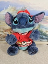 Disney Store Snowman Stitch 13 Plush Lilo Stitch Christmas Snow Shirt EUC