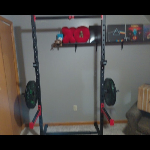 Squat Rack Weight Set w/bench
