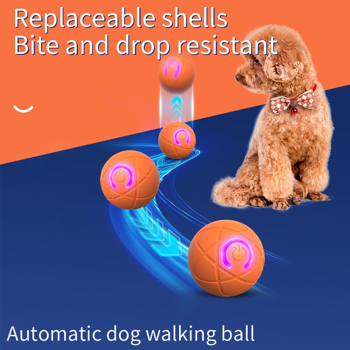 Smart Bouncing Ball Small Dog Cat Toy Ball Electric Intellig