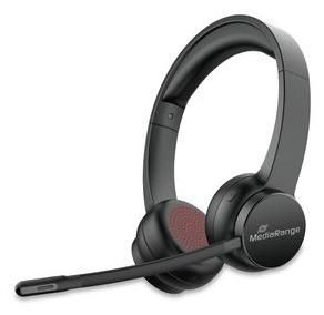 MediaRange MROS307 Headphones/Headset Wireless  Head-Band Calls/Music Usb Ty ~E~